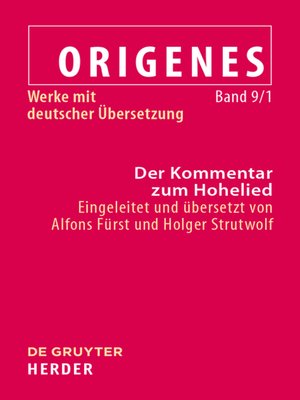 cover image of Der Kommentar zum Hohelied